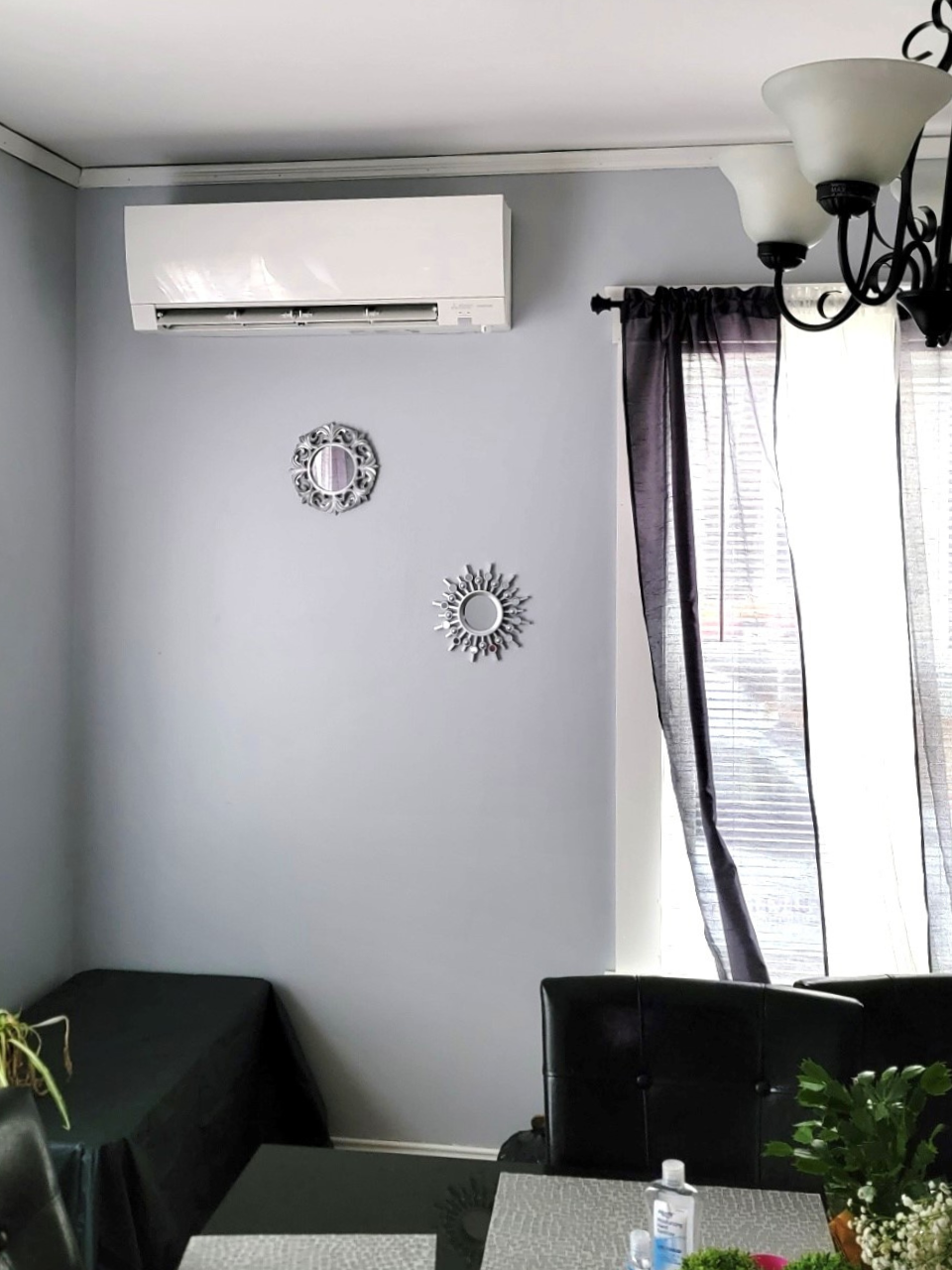 Wall-mounted mini-split heat pump system installed by Jay Moody HVAC.