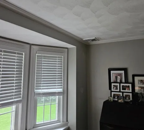 Newly installed ductwork in first floor of Worcester, MA home.